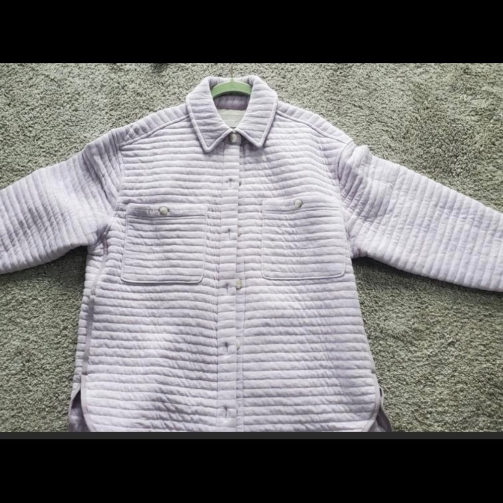 Everlane Organic Cotton Quilted Shirt Jacket